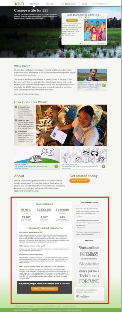 NGO A/B Testing Examples donation page